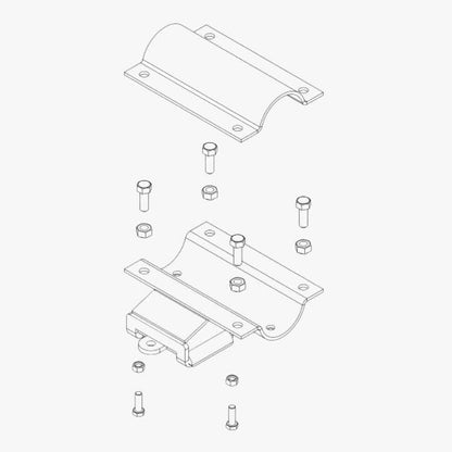 Profilrohrhalterung Ø70 für Robot Trolley